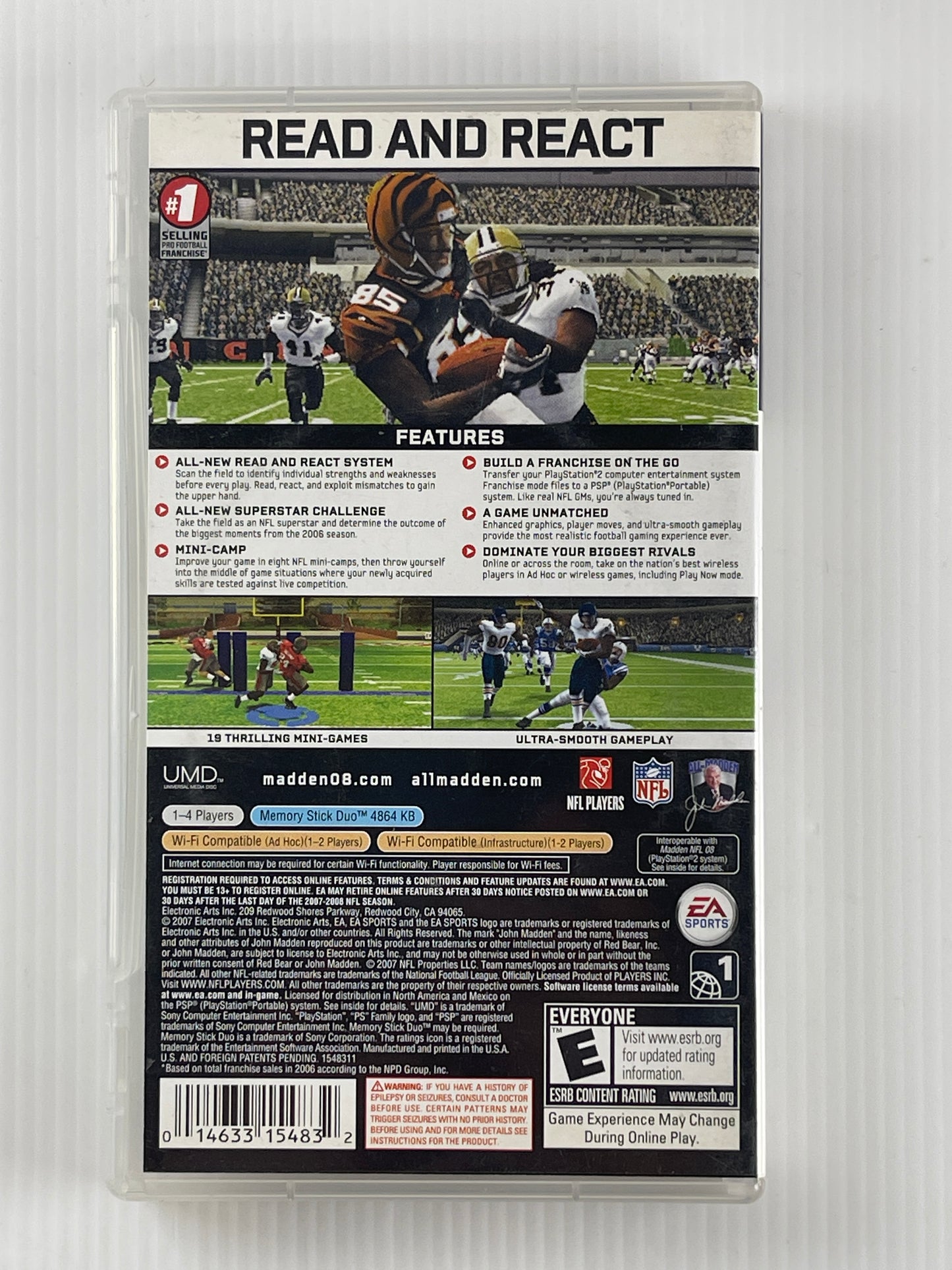 PSP Madden NFL 08 (US Ver)