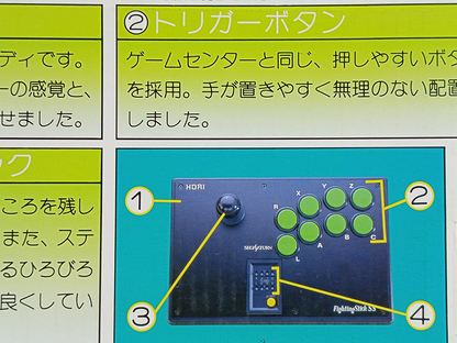 SEGA Saturn  HORI Fighting Stick SS (HSS-07, BOXED)