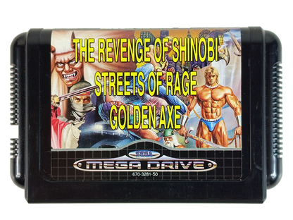 Sega MegaDrive MEGA GAMES 2 (3 in 1, ASIAN VER)