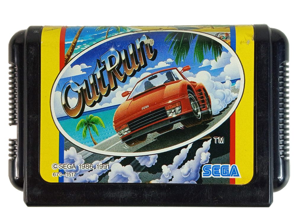 MD OUTRUN (JPN VER, Loose Cartridge)