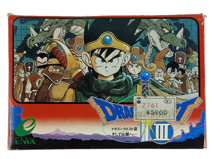 Nintendo Famicom DRAGON QUEST III (Completed, JPN Ver)