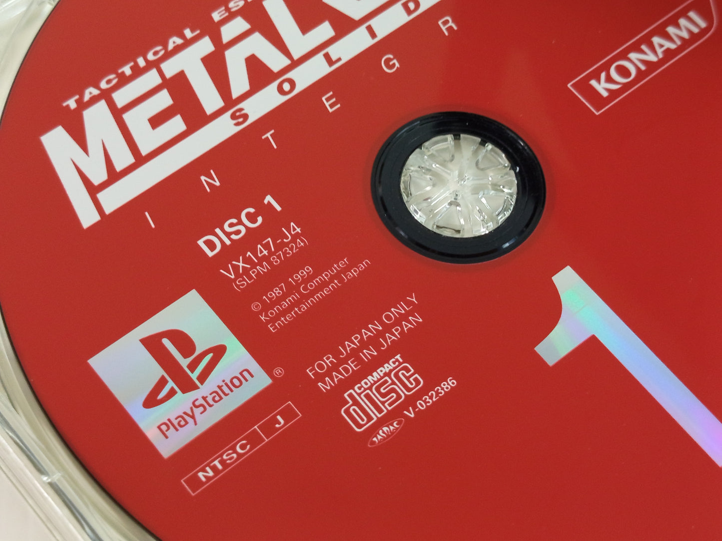 PS1 Metal Gear Solid: Integral (3-disc set/ JPN Ver)
