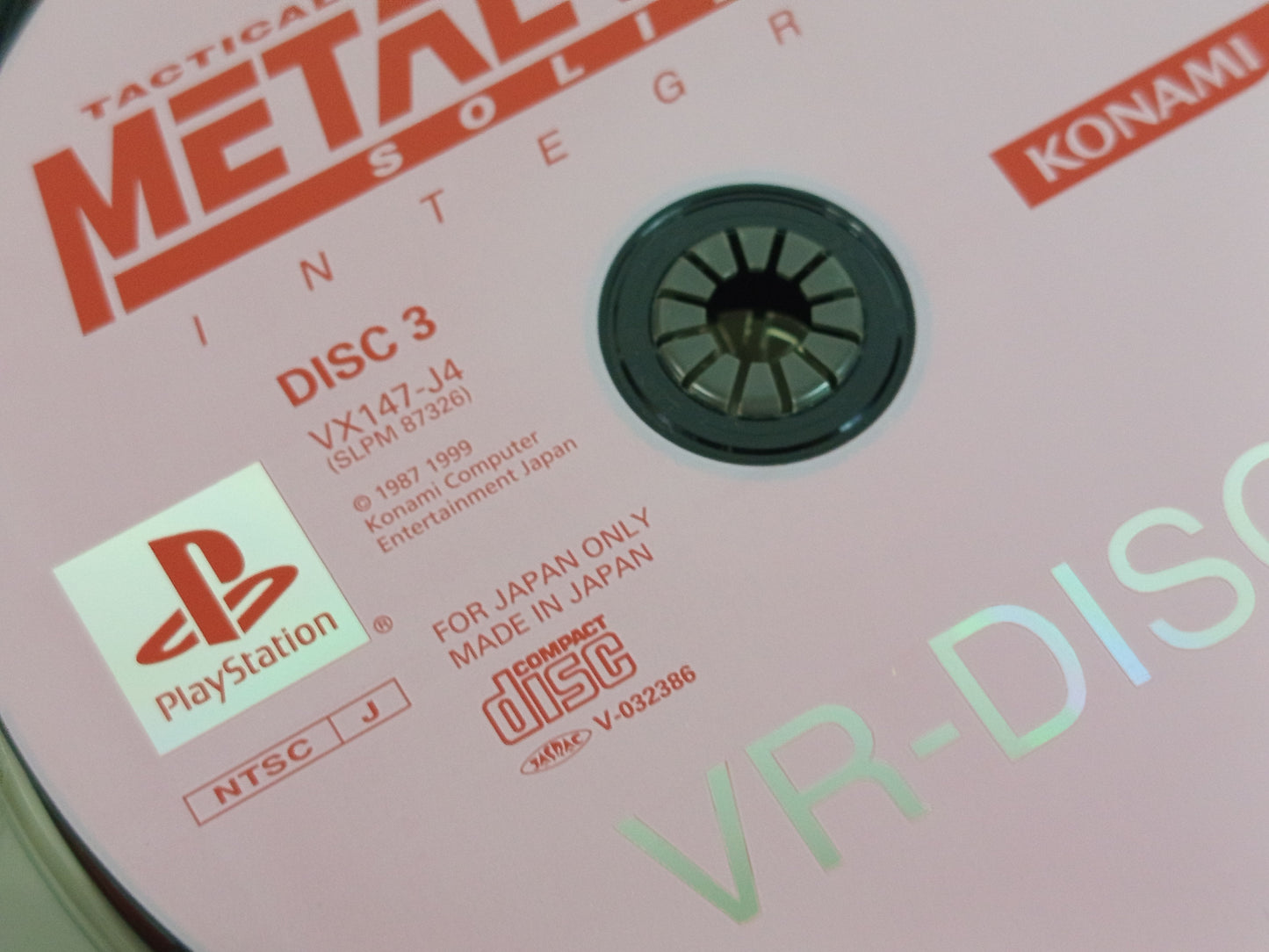 PS1 Metal Gear Solid: Integral (3-disc set/ JPN Ver)