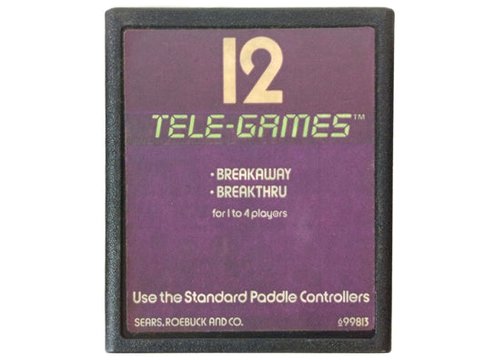 ATARI CX-2600 SEARS REOEBUCK 12 TELE-GAMES BREAKAWAY (NOT TESTED)