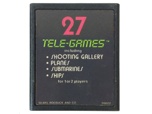 ATARI CX-2600 SEARS REOEBUCK 27 TELE-GAMES TARGET FUN (NOT TESTED)