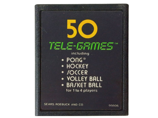 ATARI CX-2600 SEARS REOEBUCK 50 TELE-GAMES PONG SPORTS (NOT TESTED)