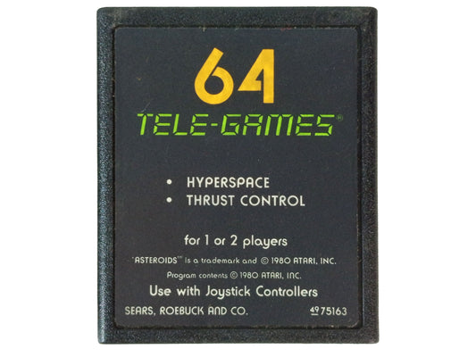 ATARI CX-2600 SEARS REOEBUCK 64 TELE-GAMES ASTEROIDS (NOT TESTED)