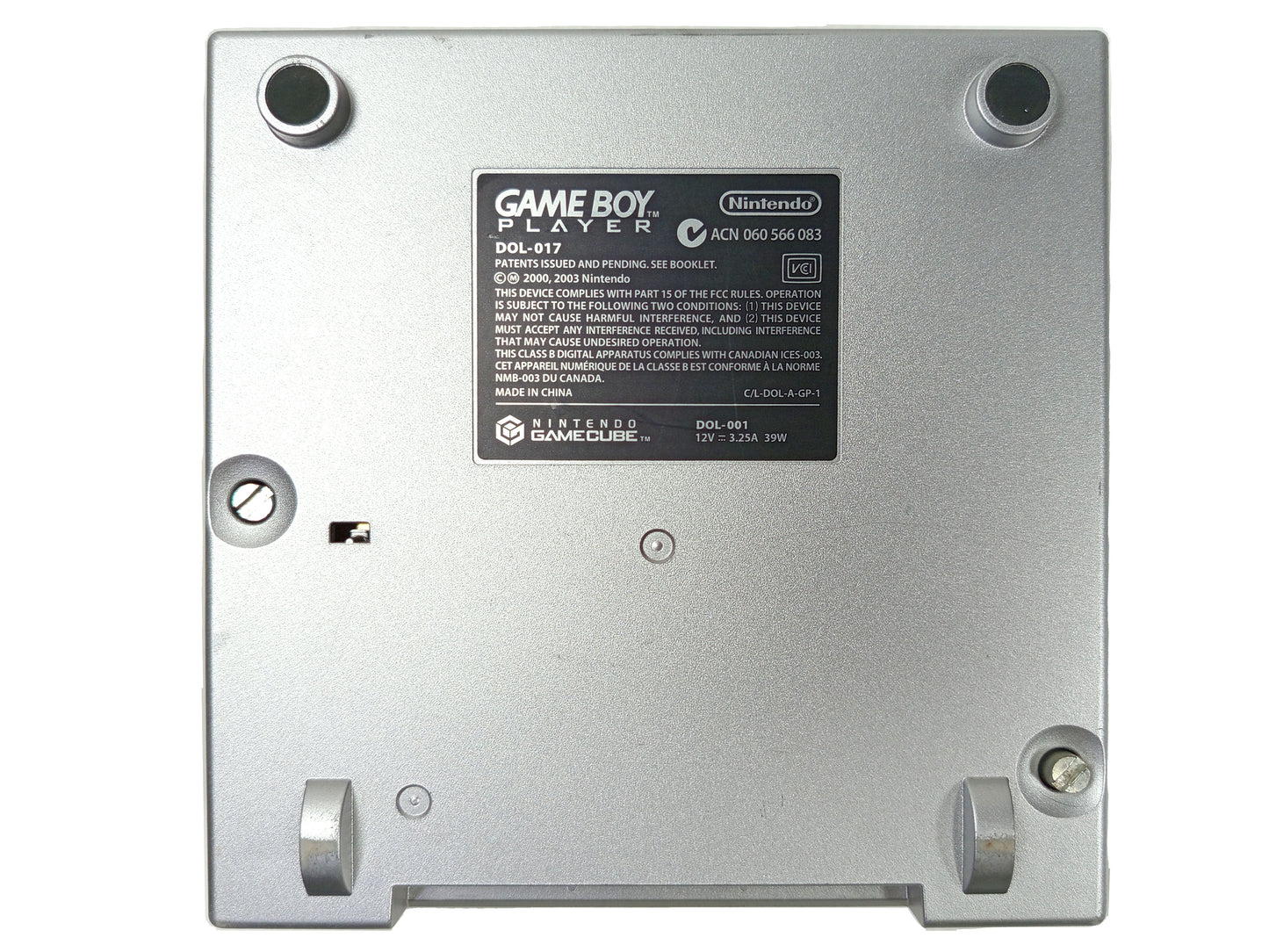 Nintendo GameCube SLIVER/Platinum Gameboy Player Only (DOL-017, JPN Ver)