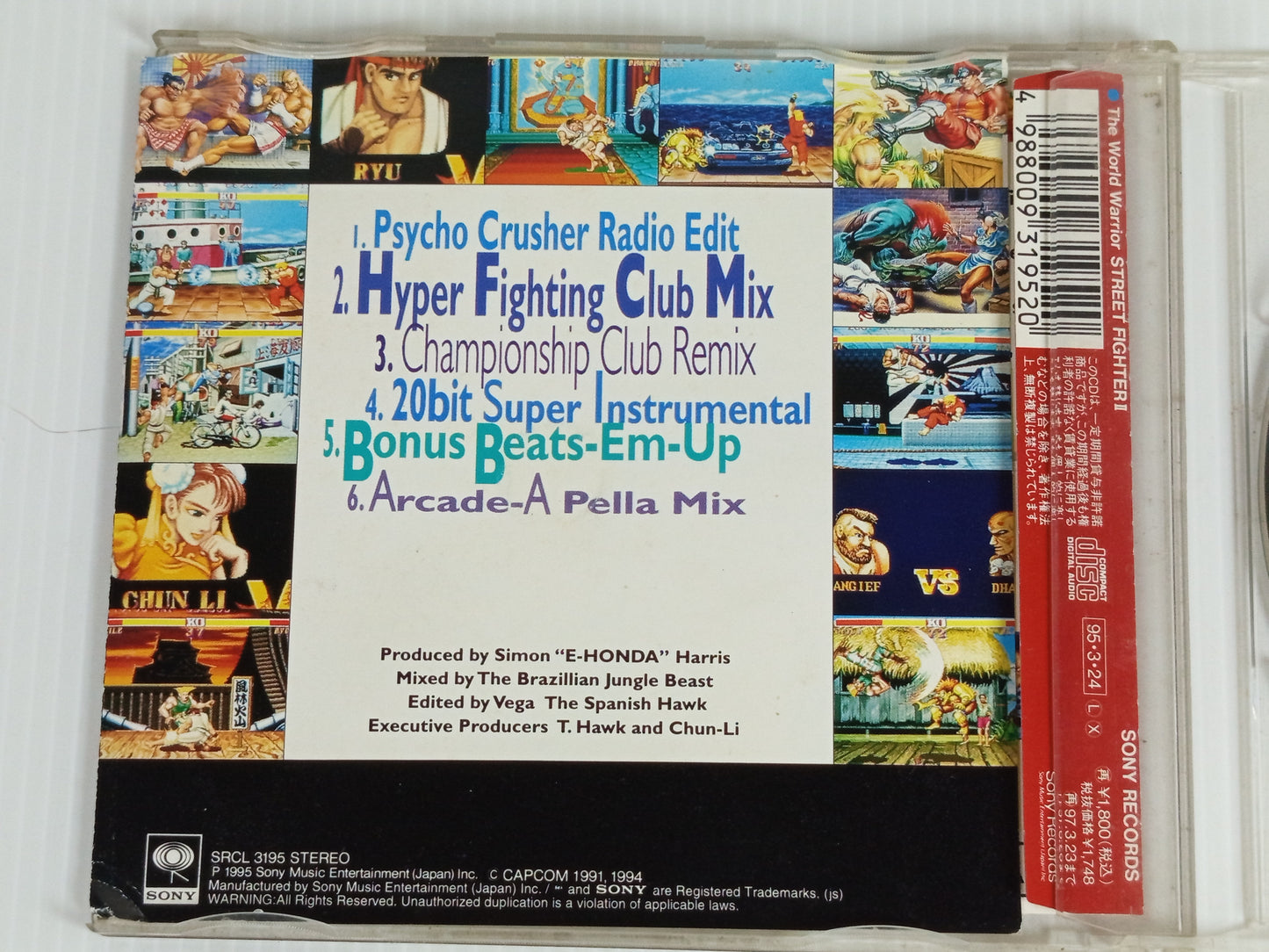 OST Capcom "The World Warrior: Street Fighter II" rap album