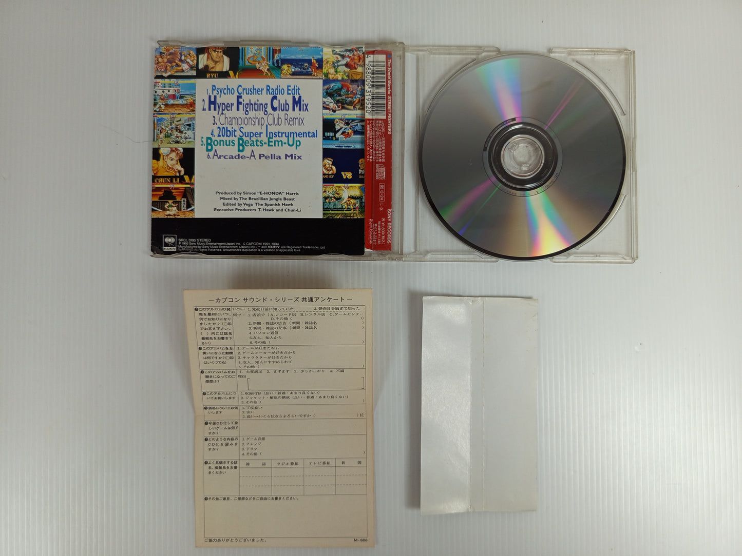 OST Capcom "The World Warrior: Street Fighter II" rap album
