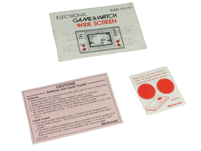 G&W Nintendo Game & Watch EGG Box (EG-26) EMPTY BOX+Tray+Manual+paperwork