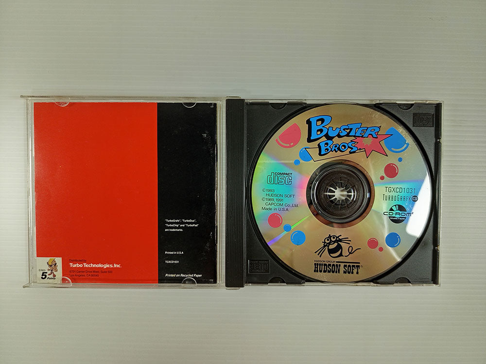 NEC Turbo Grafx 16 CD 1993 Capcom BUSTER BROS. CD (US ver)