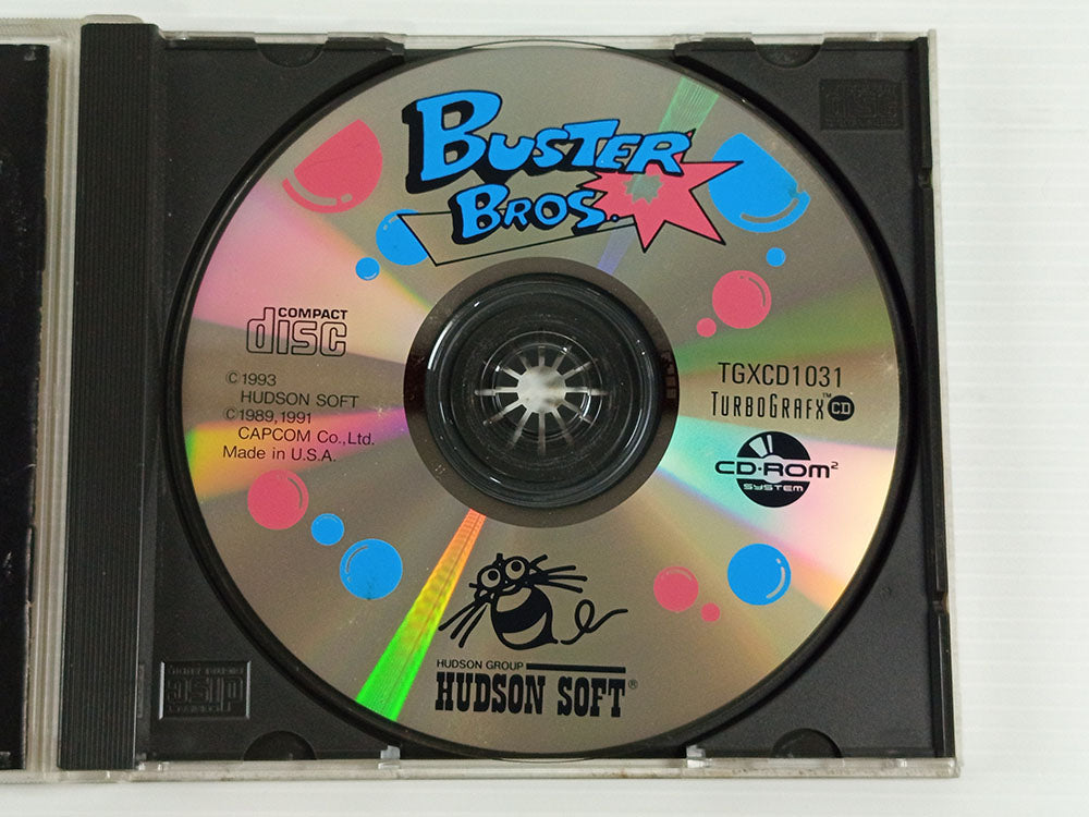 NEC Turbo Grafx 16 CD 1993 Capcom BUSTER BROS. CD (US ver)