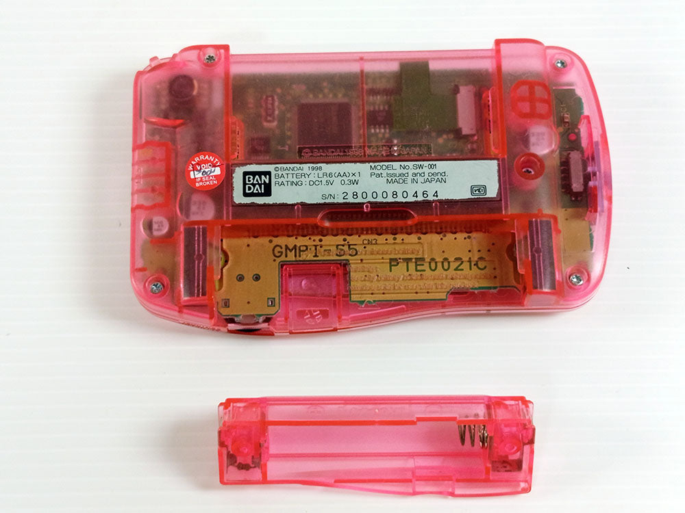 Bandai 1998 Wonder Swan B&W SW-001 (Clear Pink, System Only)