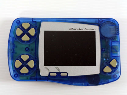 Bandai 1998 Wonder Swan B&W (IPS Screen) SW-001 (Clear Blue, System Only)