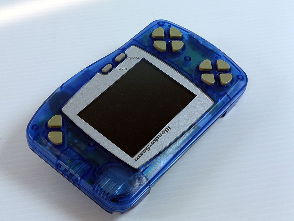 Bandai 1998 Wonder Swan B&W (IPS Screen) SW-001 (Clear Blue, System Only)