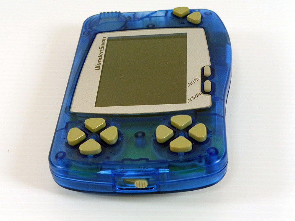 Bandai 1998 Wonder Swan B&W (IPS Screen) SW-001 (Clear Blue, System Only)