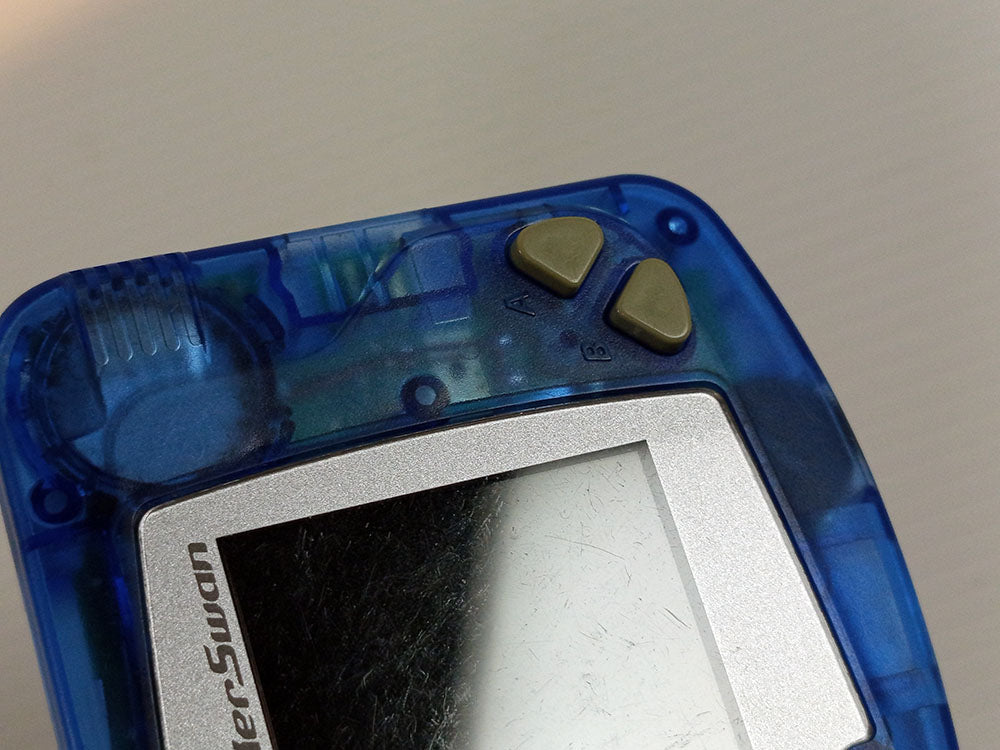 Bandai 1998 Wonder Swan B&W (IPS Screen) SW-001 (Clear Blue, System Only)