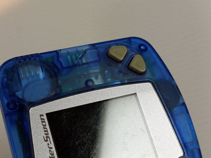 Bandai 1998 Wonder Swan B&W (IPS Screen) SW-001 (Clear Blue, System Only)