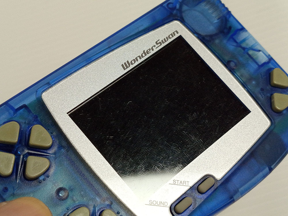Bandai 1998 Wonder Swan B&W (IPS Screen) SW-001 (Clear Blue, System Only)