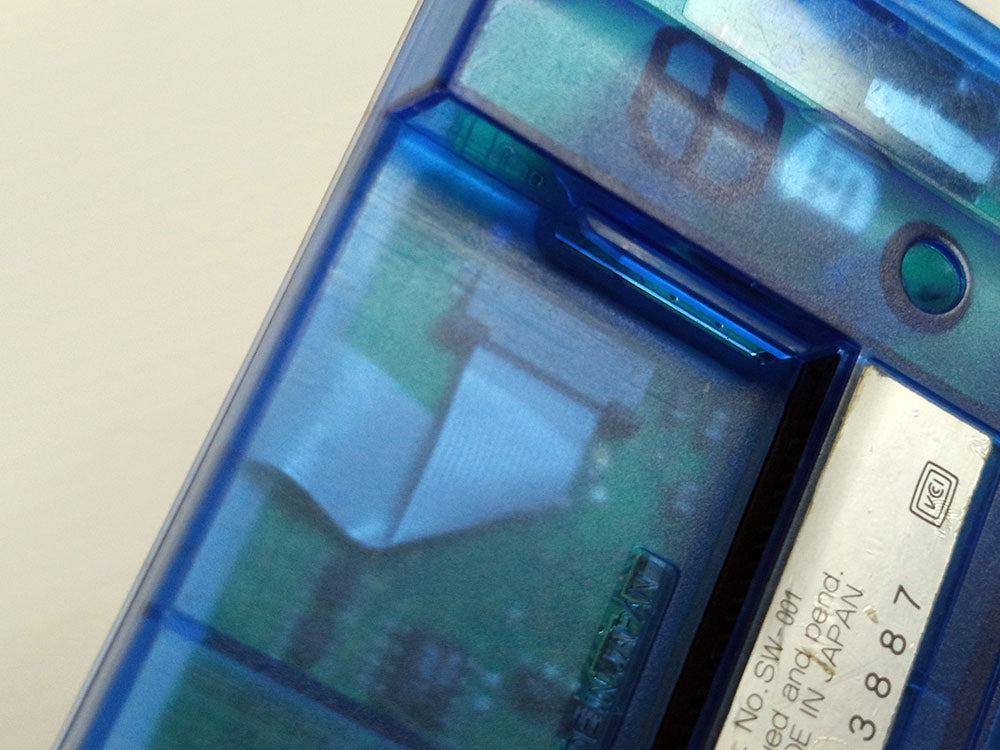 Bandai 1998 Wonder Swan B&W (IPS Screen) SW-001 (Clear Blue, System Only)