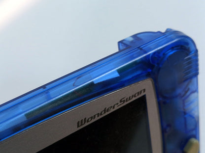 Bandai 1998 Wonder Swan B&W (IPS Screen) SW-001 (Clear Blue, System Only)