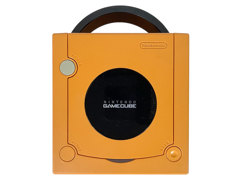 Nintendo GameCube ORANGE DOL-001 Console (JPN Ver) (Cracked on the side)