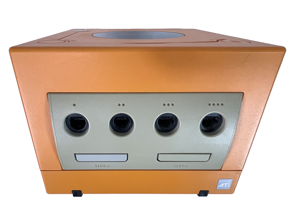 Nintendo GameCube ORANGE DOL-001 Console (JPN Ver) (Cracked on the side)