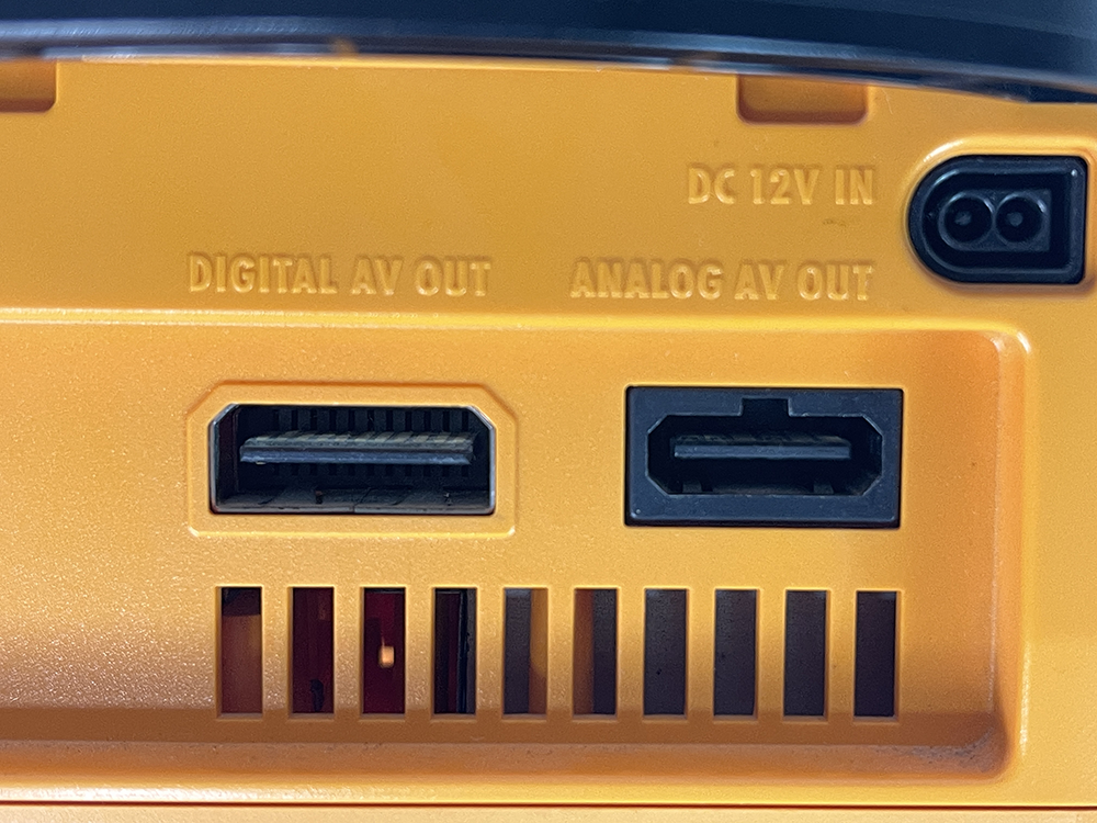 Nintendo GameCube ORANGE DOL-001 Console (JPN Ver) (Cracked on the side)