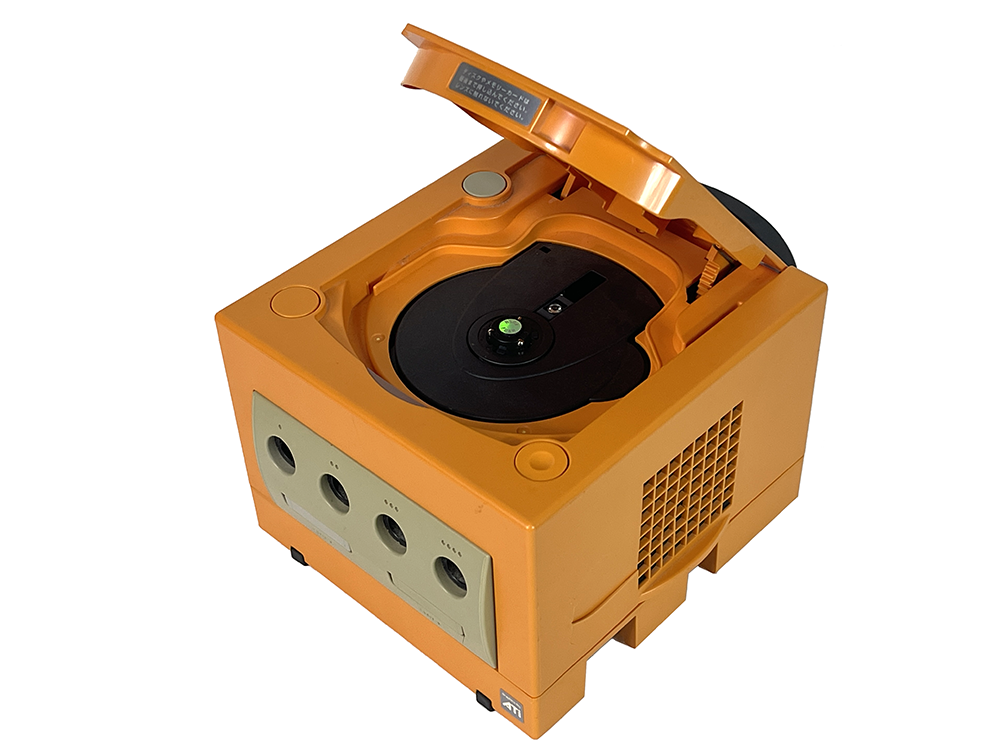 Nintendo GameCube ORANGE DOL-001 Console (JPN Ver) (Cracked on the side)