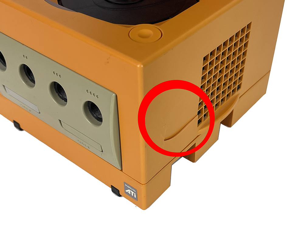 Nintendo GameCube ORANGE DOL-001 Console (JPN Ver) (Cracked on the side)