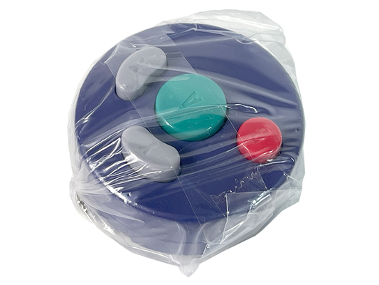 (NEW) Nintendo World Gacha Gashapon GAMECUBE "Action" Button Keychain