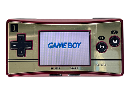 2005 Nintendo Gameboy Advance Micro Happy! Mario 20th Anniversary Red & Gold C/OXY-S-GA-JPN (System only)