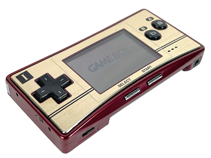 2005 Nintendo Gameboy Advance Micro Happy! Mario 20th Anniversary Red & Gold C/OXY-S-GA-JPN (System only)