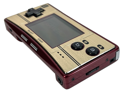 2005 Nintendo Gameboy Advance Micro Happy! Mario 20th Anniversary Red & Gold C/OXY-S-GA-JPN (System only)