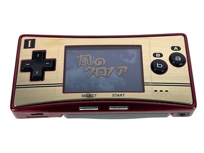 2005 Nintendo Gameboy Advance Micro Happy! Mario 20th Anniversary Red & Gold C/OXY-S-GA-JPN (System only)