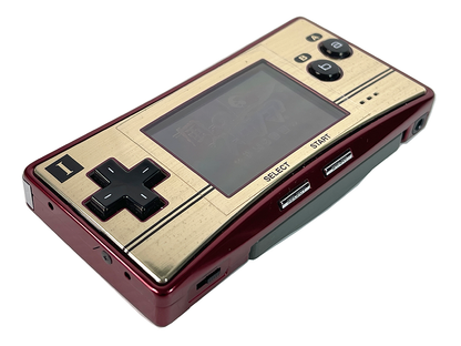 2005 Nintendo Gameboy Advance Micro Happy! Mario 20th Anniversary Red & Gold C/OXY-S-GA-JPN (System only)