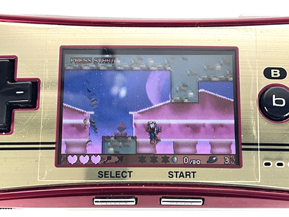 2005 Nintendo Gameboy Advance Micro Happy! Mario 20th Anniversary Red & Gold C/OXY-S-GA-JPN (System only)
