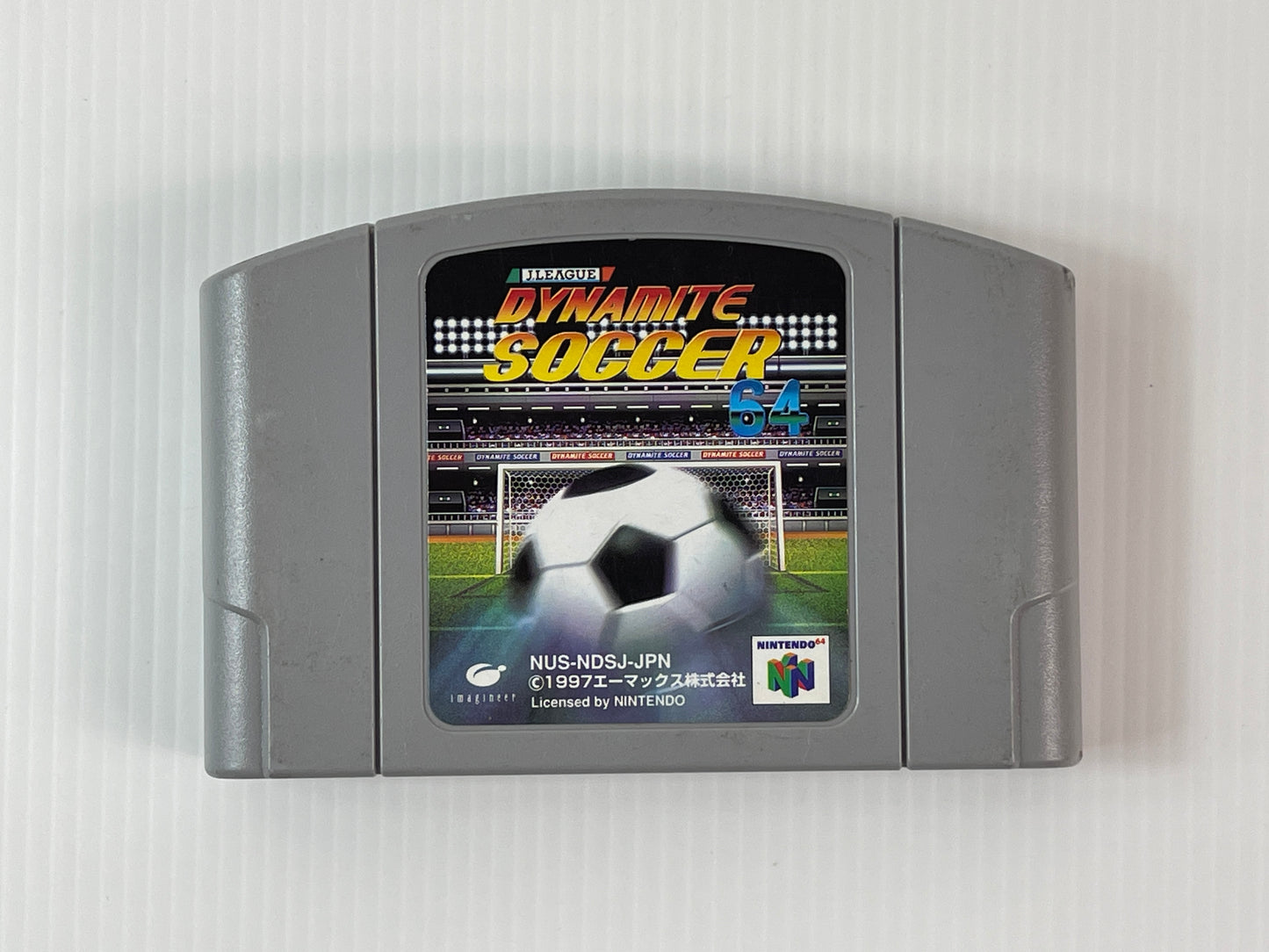 N64 J.League Dynamite Soccer 64 (JPN Ver, loose cartridge)