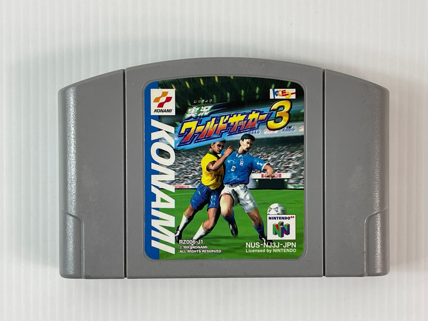 N64 Jikkyō World Soccer 3 (JPN Ver, loose cartridge)