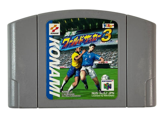 N64 Jikkyō World Soccer 3 (JPN Ver, loose cartridge)