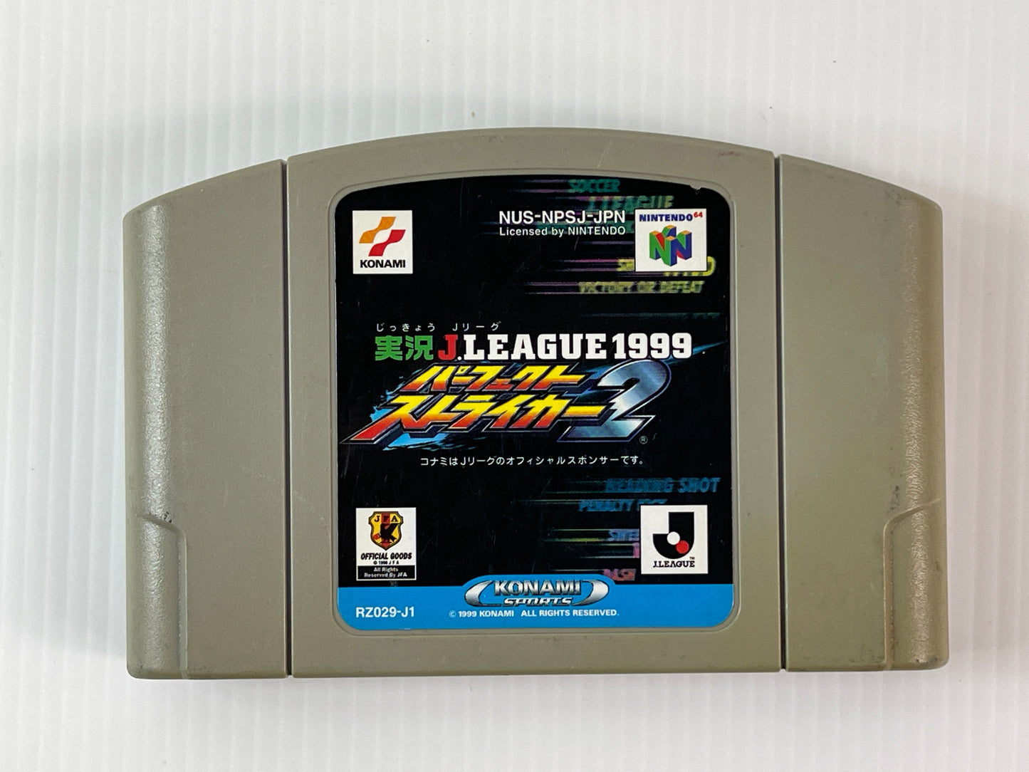 N64 Jikkyou J.League 1999 Perfect Striker 2 (JPN Ver, loose cartridge)