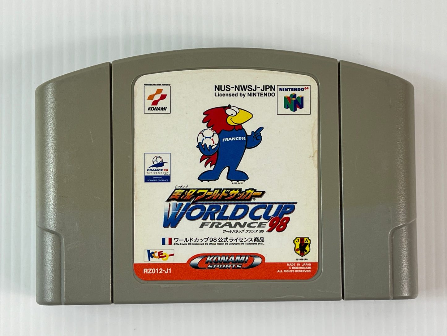 N64 Jikkyou World Soccer: World Cup France '98 (JPN Ver, loose cartridge)