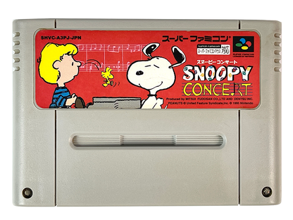 SFC Snoopy Concert (JPN Ver, Loose Cartridge)