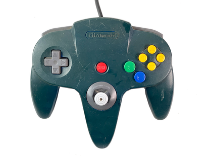 N64 Controller NUS-005 Dis-Colored BLUE (FOR PARTS)