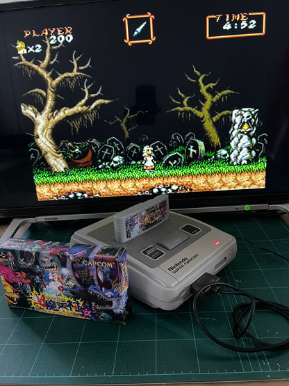 SFC Chou Makaimura/ Super Ghosts n Goblins (NEW Physics Homebrew, JPN Ver)