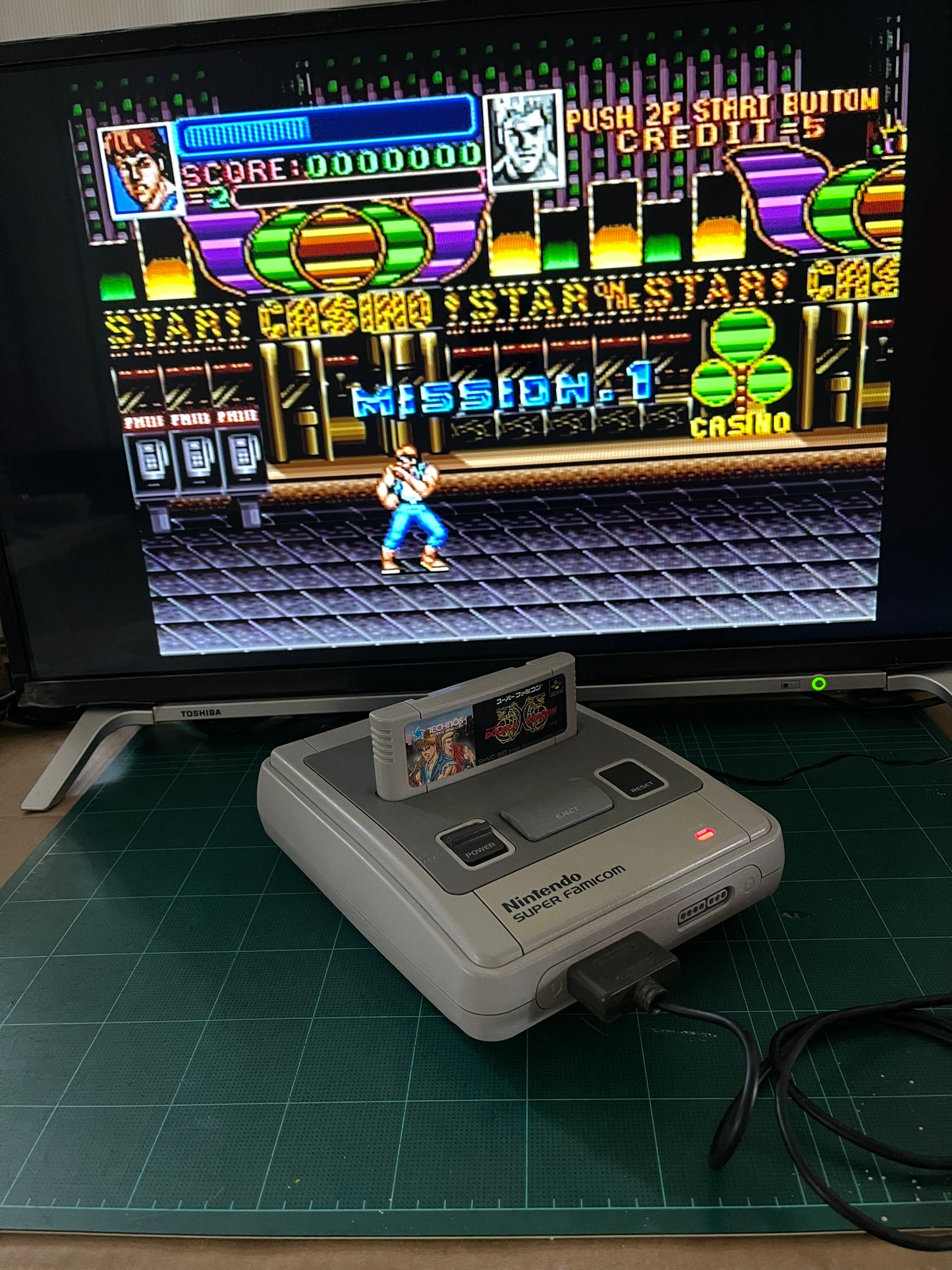 SFC Super Double Dragon (JPN Ver, Loose Cartridge)