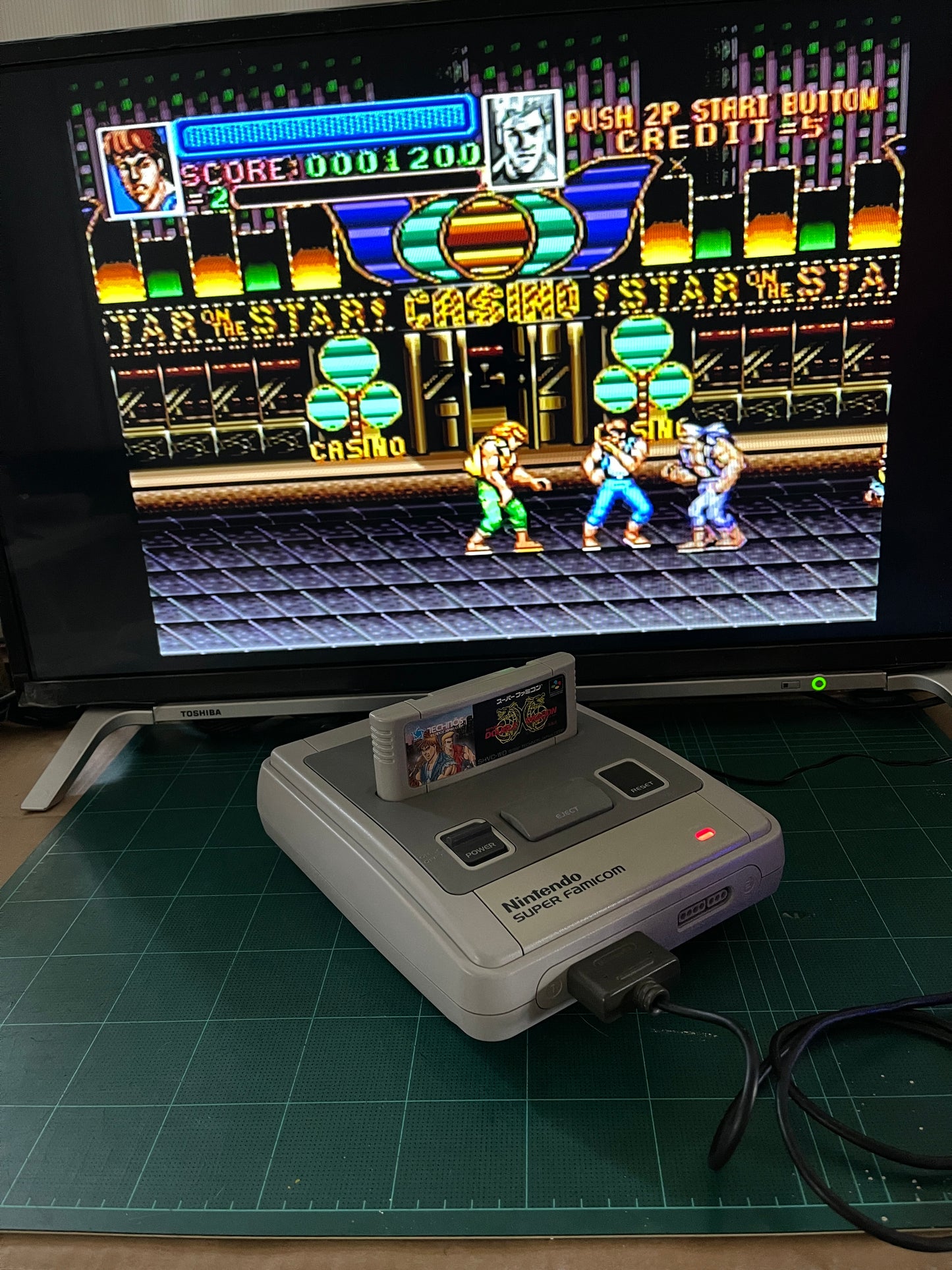 SFC Super Double Dragon (JPN Ver, Loose Cartridge)