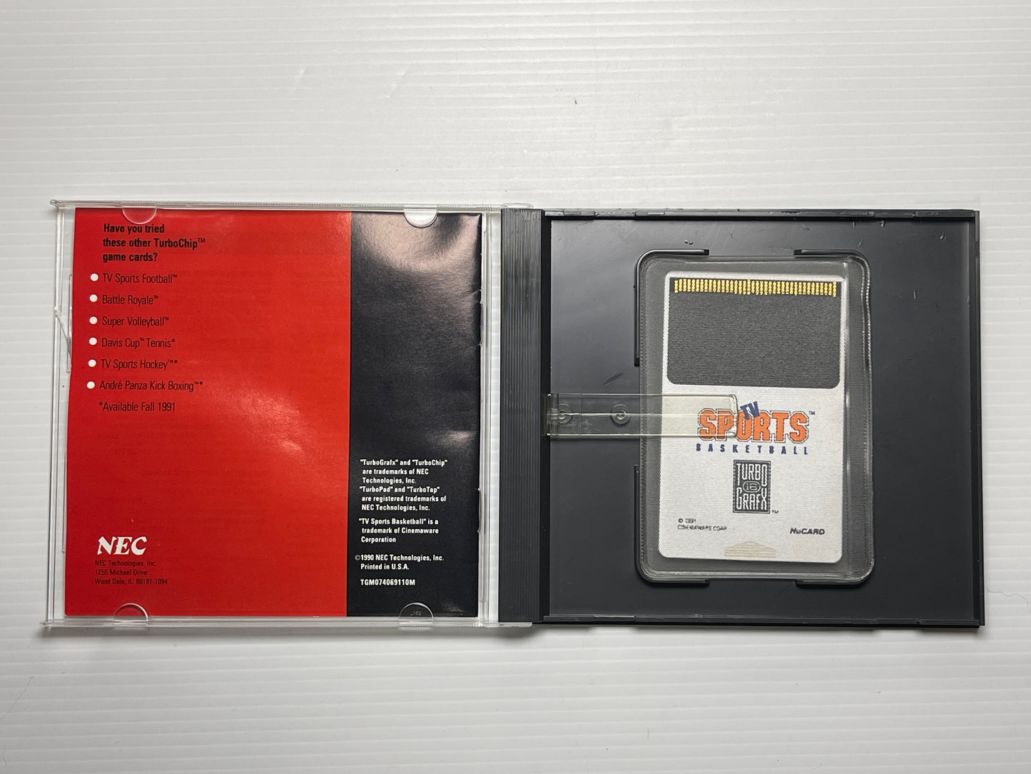 NEC TurboGrafx 16 Sports TV BASKETBALL TurboChip (US Ver)