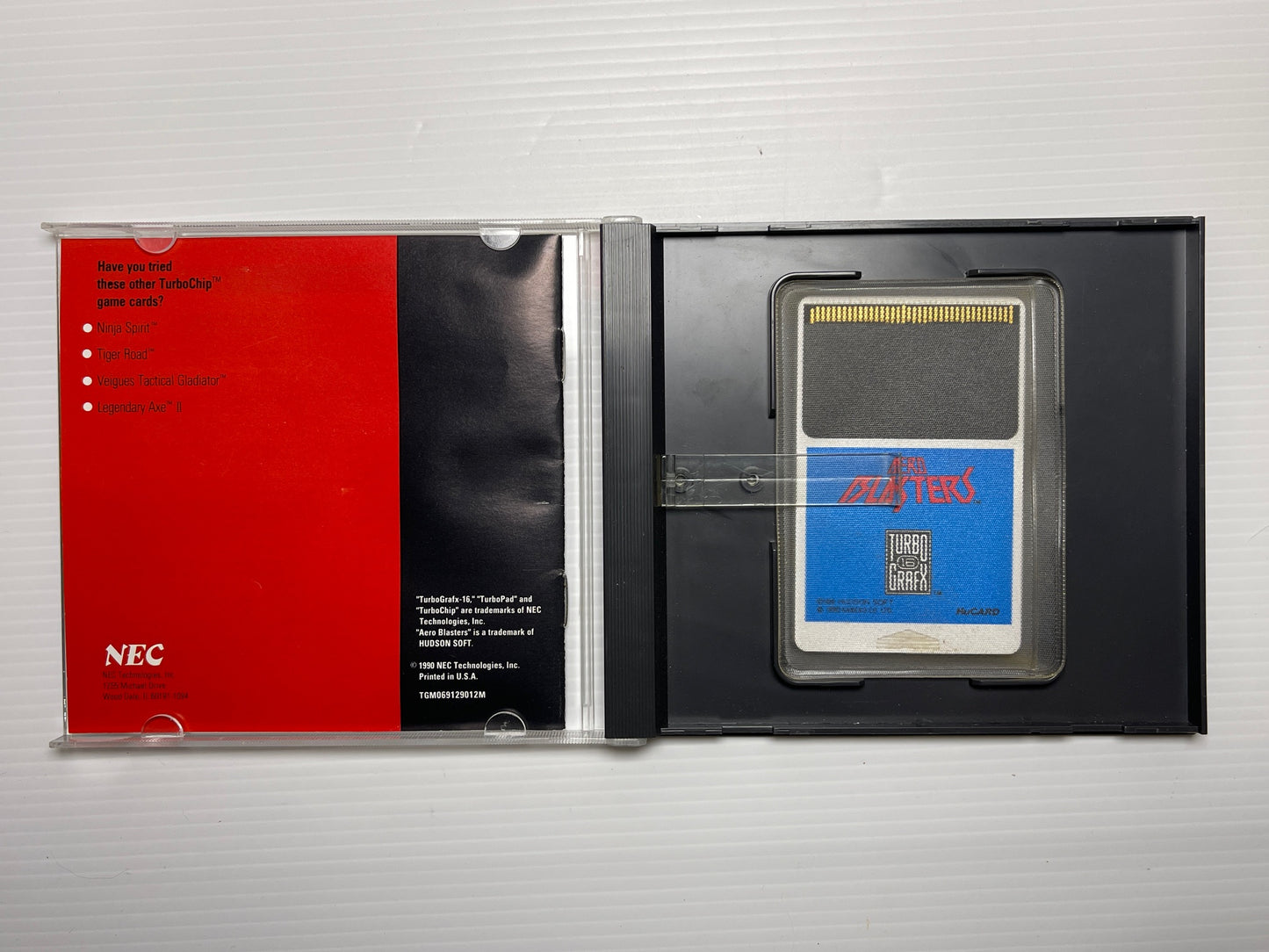 NEC TurboGrafx 16 Aero Blasters TurboChip (US Ver)